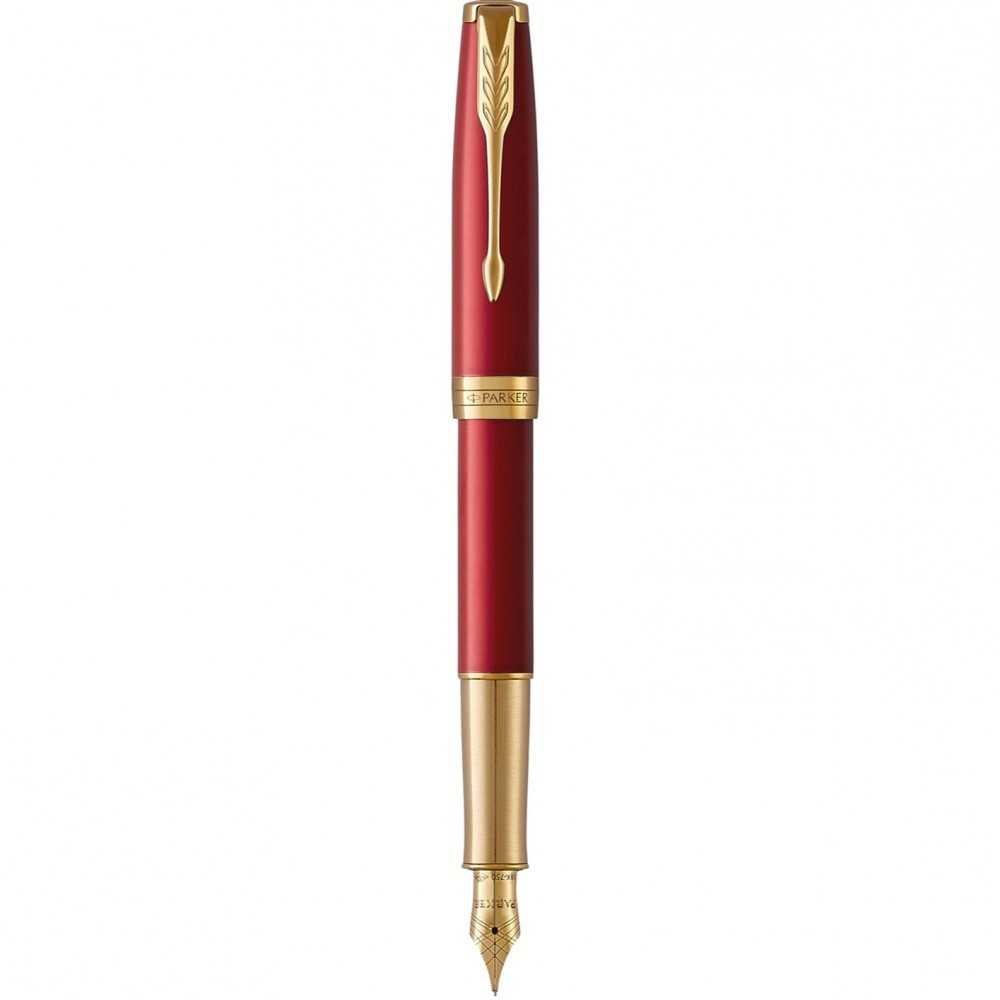 Ручка Parker Sonnet Red Lacquer GT FP18 F перова 86 211