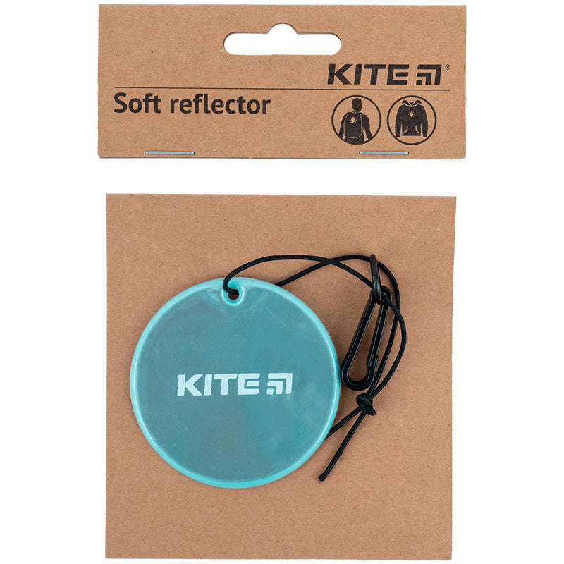 Підвіска м'яка світловідбиваюча Kite K23-110-3, кругла, м'ятна