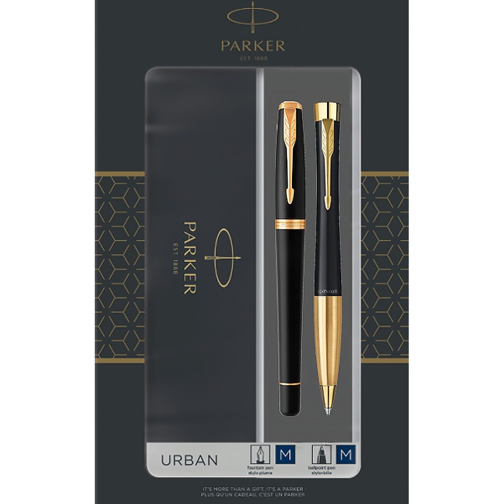 Набір Parker URBAN 17 Muted Black GT FP+BP в подарунковій упаковці DUOSETS 30 092b19