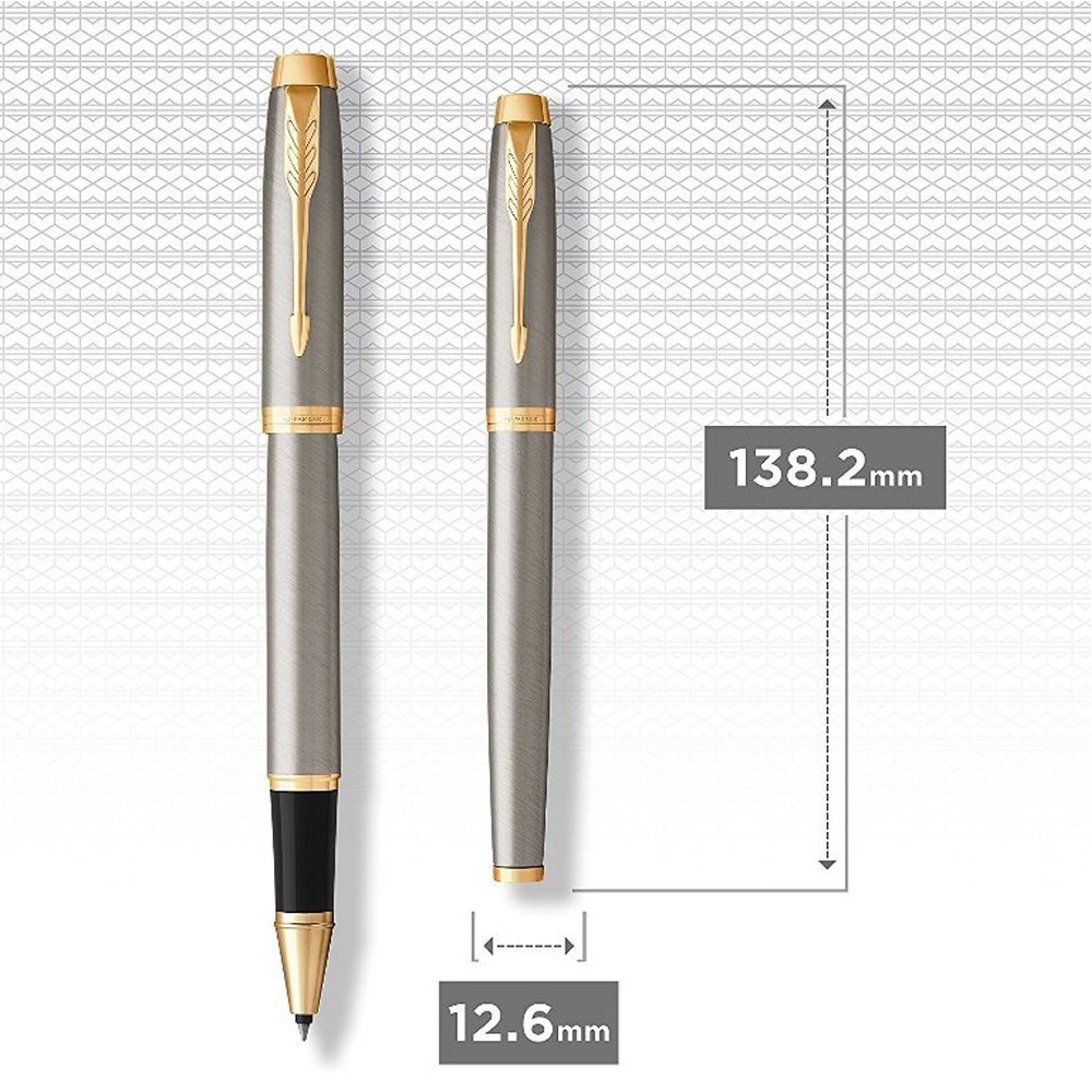 Набір Parker IM 17 Brushed Metal GT RB+BP в подарунковій упаковці DUOSETS 22 292b19. Фото 5