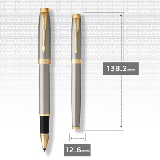 Набір Parker IM 17 Brushed Metal GT RB+BP в подарунковій упаковці DUOSETS 22 292b19. Фото 5