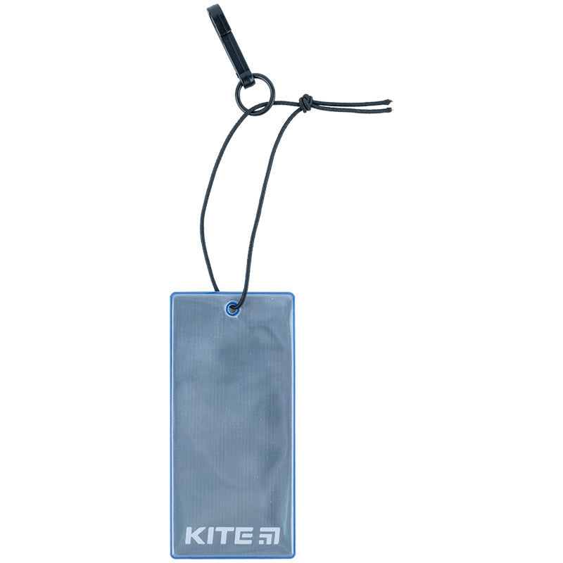 Підвіска м'яка світловідбиваюча Kite K23-109-5, прямокутна, синій індіго. Фото 2