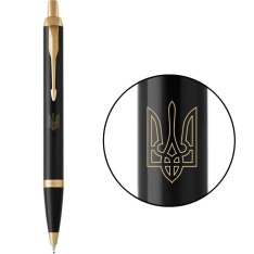 Ручка Parker IM 17 Black GT BP Тризуб прозорий кулькова 22032_T010y
