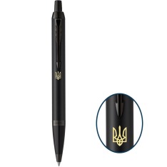 Ручка Parker IM Ukraine Achromatic Black кулькова Тризуб 22932_TR