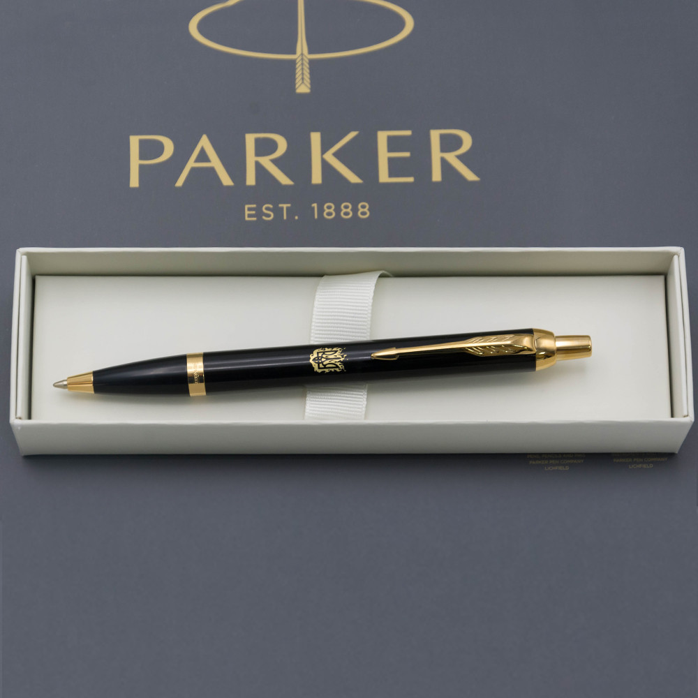 Ручка Parker IM 17 Black GT BP Вогняний Тризуб кулькова 22032_T031y. Фото 5
