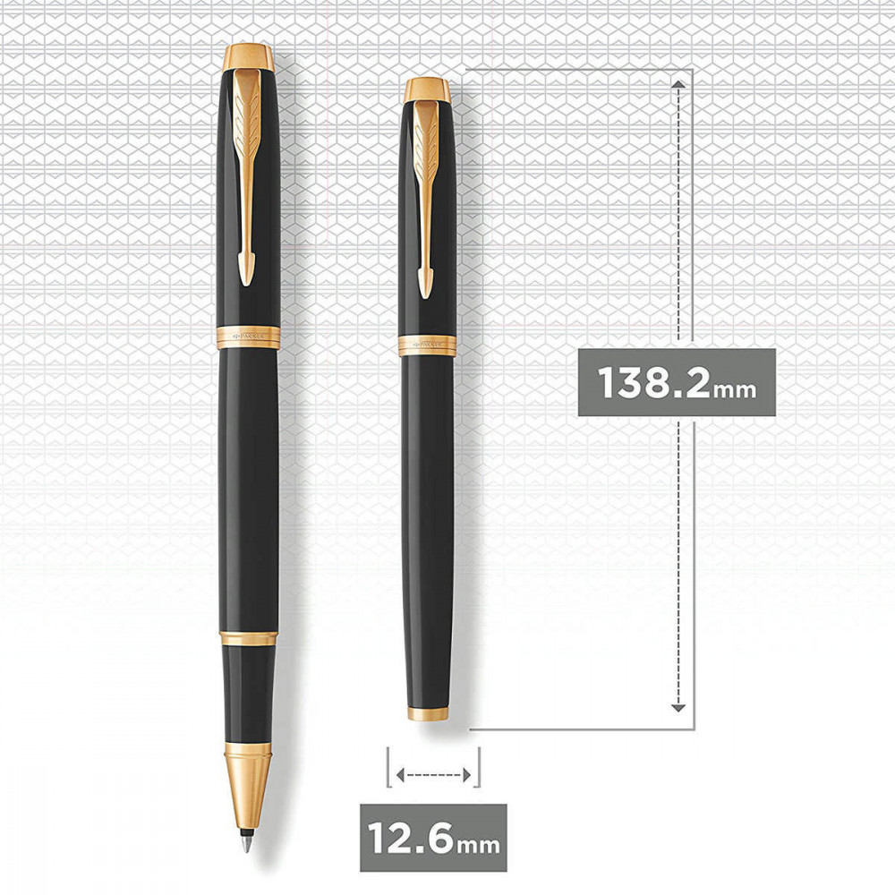 Ручка Parker IM 17 Black GT RB Тризубець на кліпі ролер 22 022_TR4. Фото 5