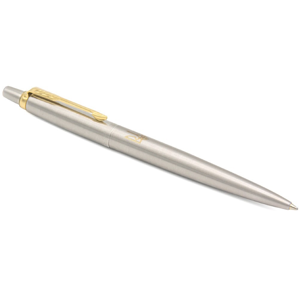 Ручка Parker Jotter Ukraine сталь з позолотою кулькова Тризуб золото 16032_T001g. Фото 2