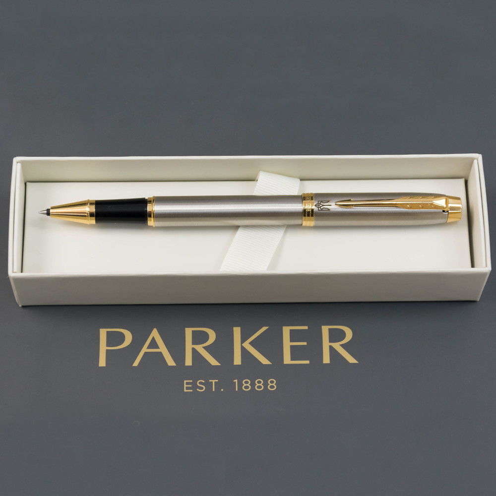 Ручка Parker IM 17 Brushed Metal GT RB ролер 22 222_TR4. Фото 6