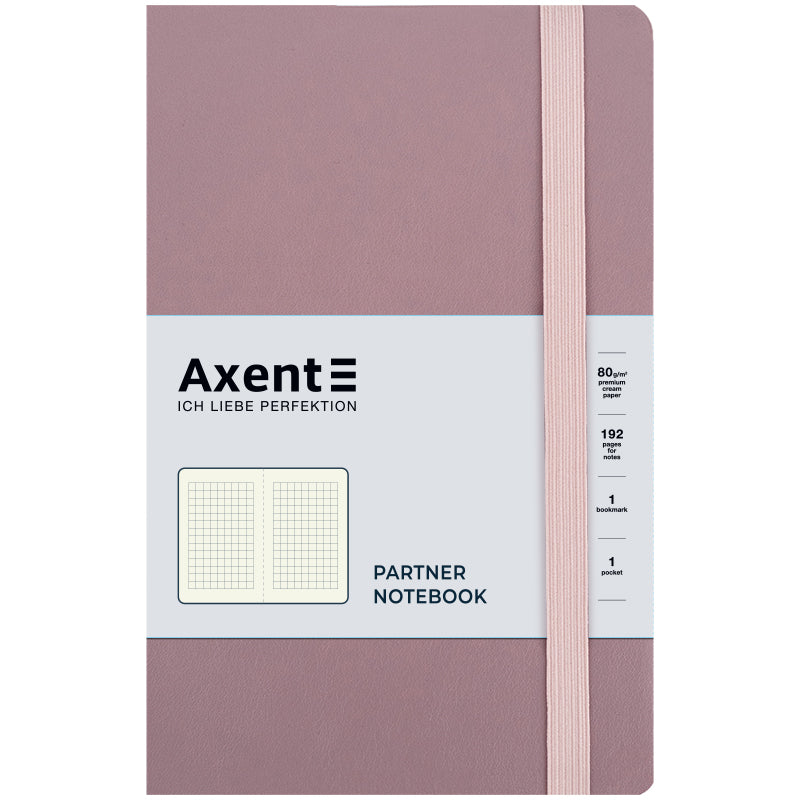 Книга записна Axent Partner Soft Earth Colors 8620-03-A, 125x195 мм, 96 аркушів, рожева