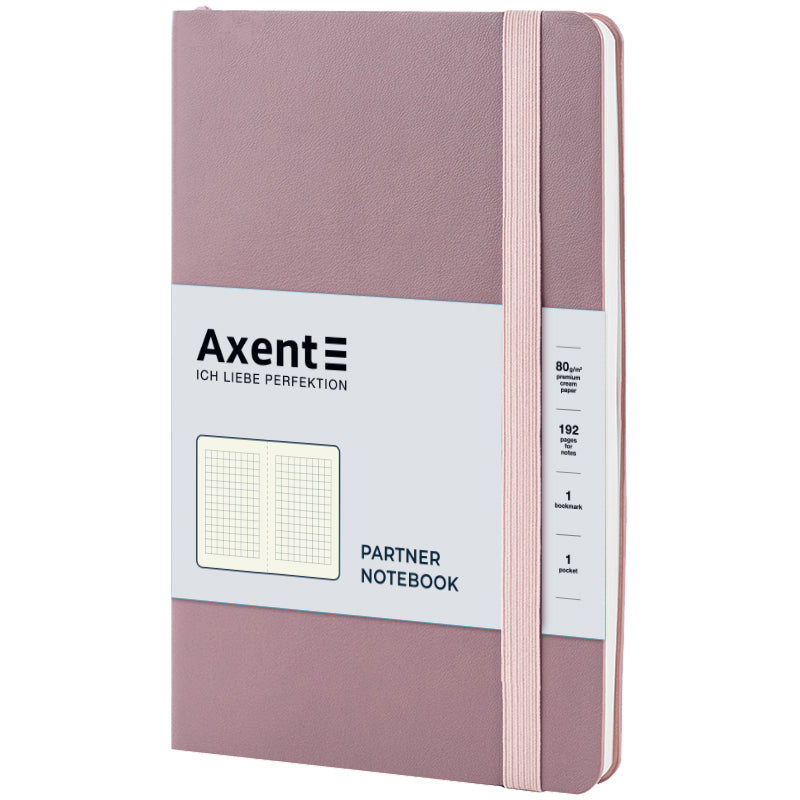 Книга записна Axent Partner Soft Earth Colors 8620-03-A, 125x195 мм, 96 аркушів, рожева. Фото 2