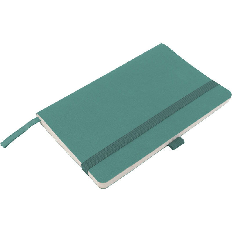 Книга записна Axent Partner Soft Skin 8616-48-A, A5-, 125x195 мм, 96 аркушів, клітинка, гнучка обкладинка, сіро-лазурна. Фото 3