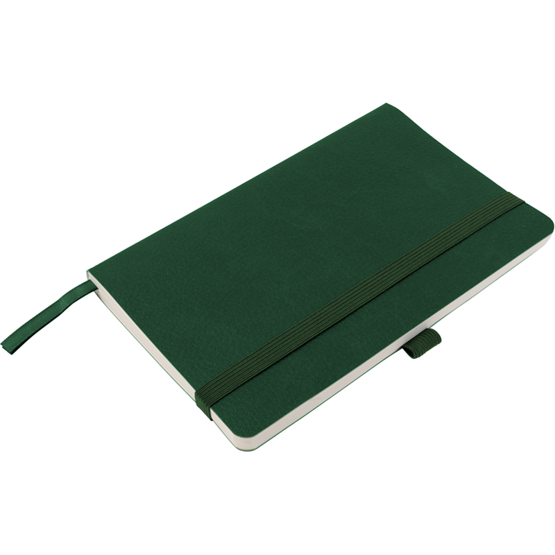 Книга записна Axent Partner Soft Skin 8616-23-A, A5-, 125x195 мм, 96 аркушів, клітинка, гнучка обкладинка, темно зелена. Фото 3
