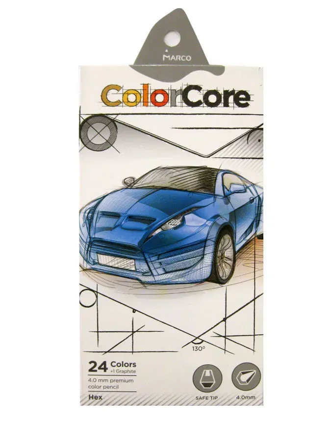 Олівці кольорові Marco Color Core 24 кольори 3100-24CB