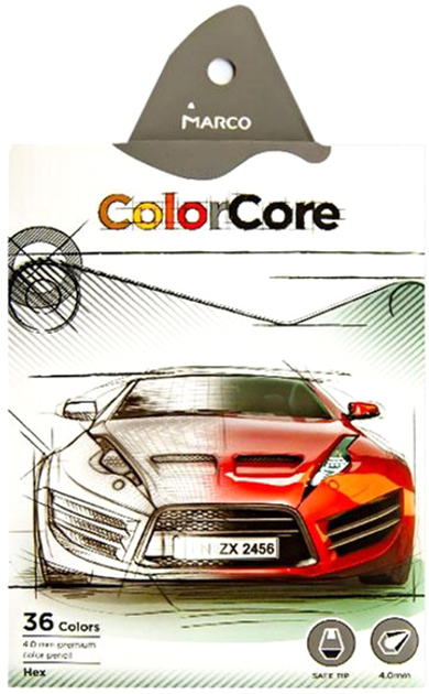 Олівці кольорові Marco Color Core 36 кольорів 3100-36CB