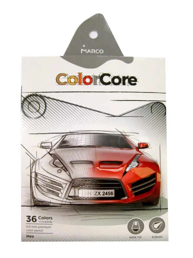 Олівці кольорові Marco Color Core 36 кольорів 3100-36CB