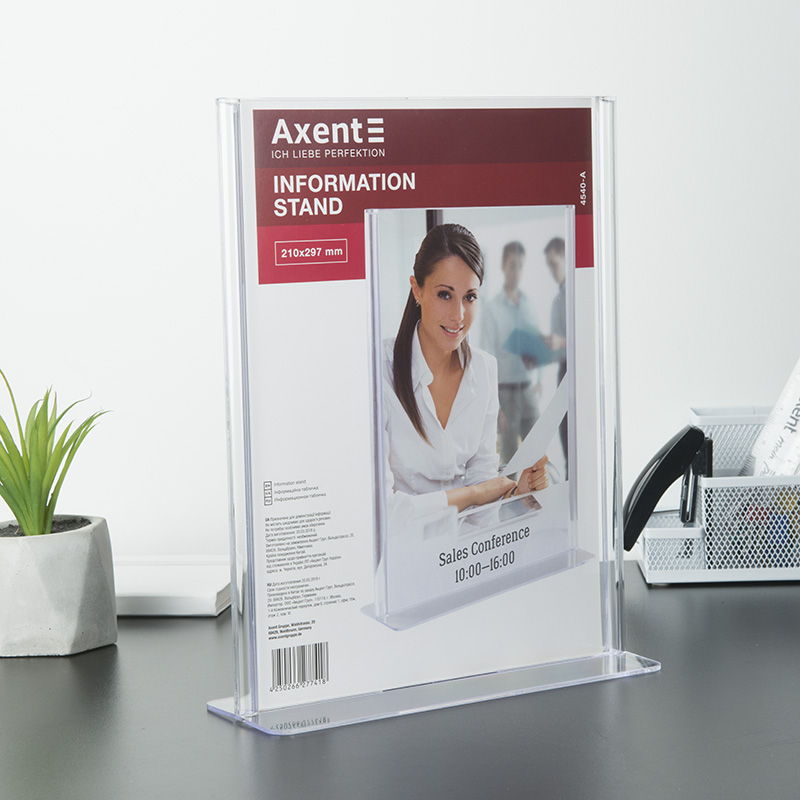 Табличка інформаційна Axent 4540-A, А4, вертикальна. Фото 2