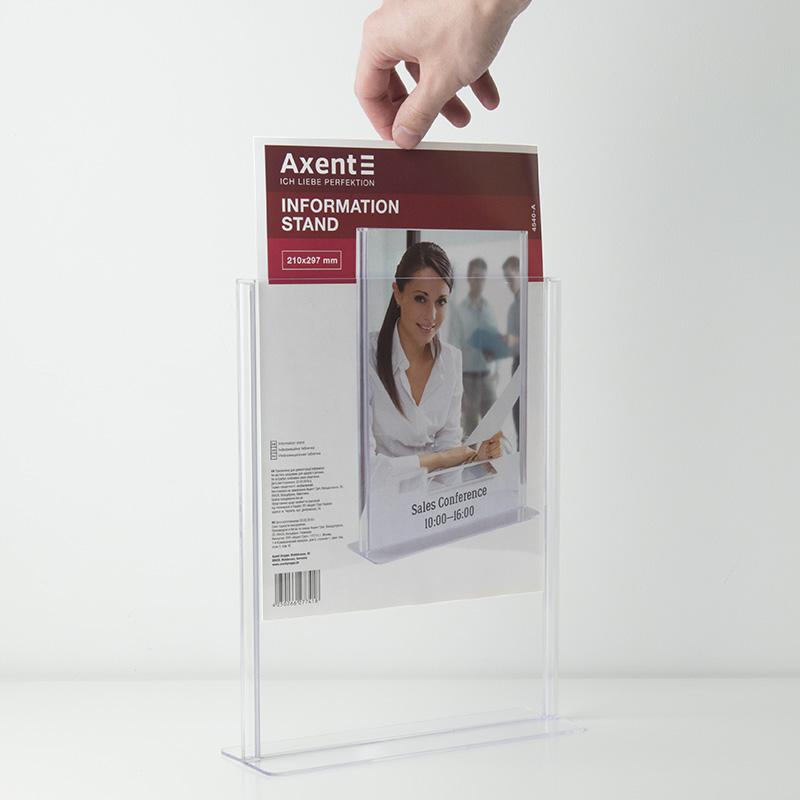 Табличка інформаційна Axent 4540-A, А4, вертикальна. Фото 5