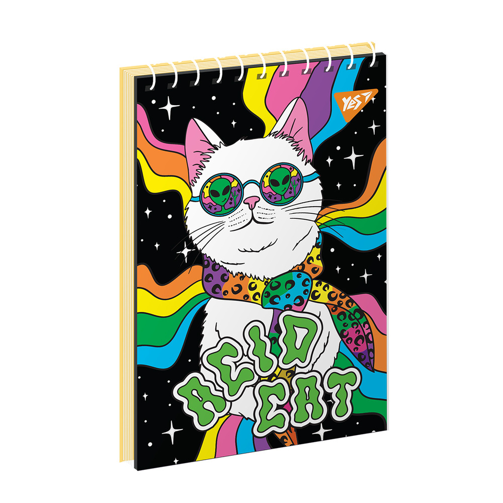 Зошит для записів YES А6 80 аркушів клітинка Acid space 151958. Фото 3