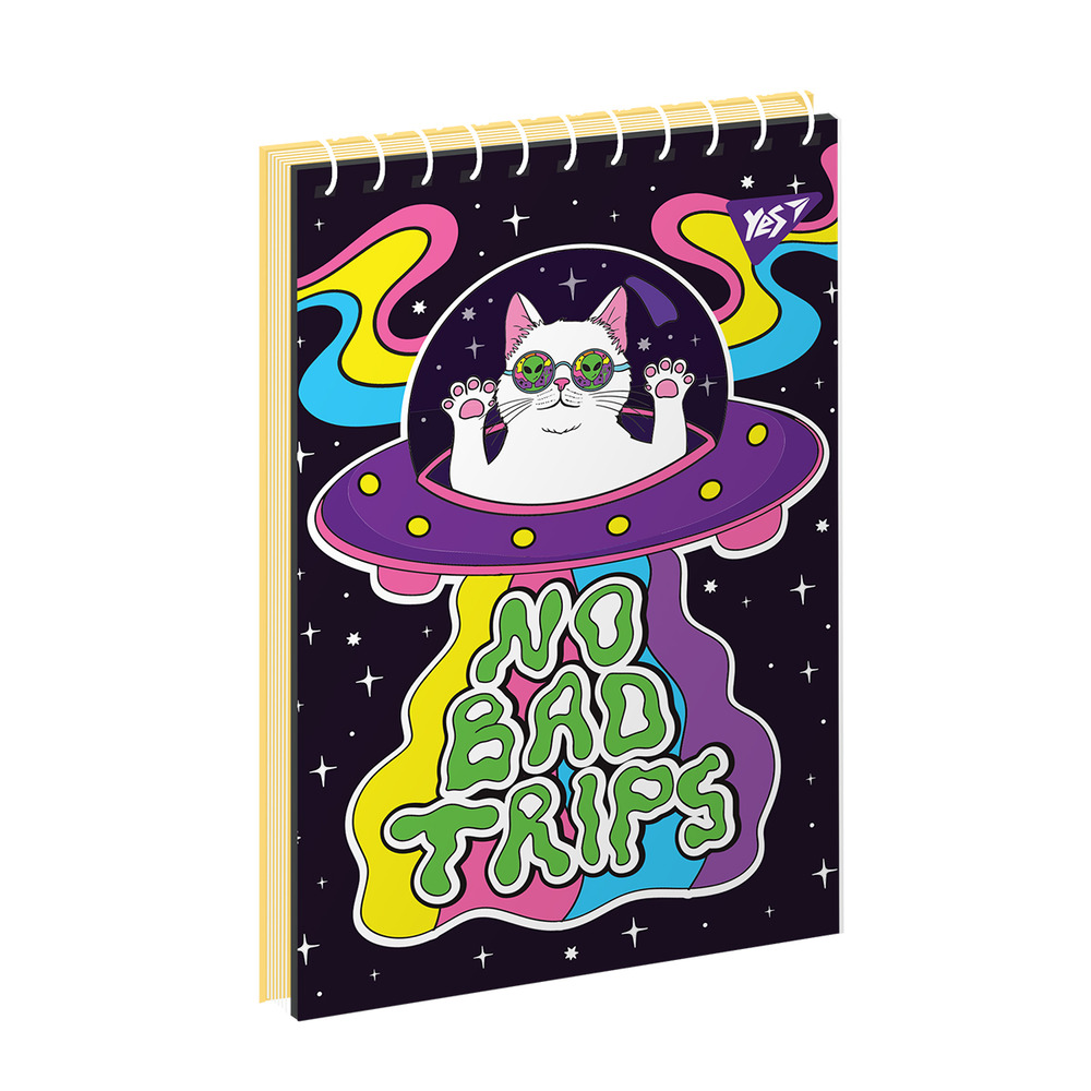Зошит для записів YES А6 80 аркушів клітинка Acid space 151958