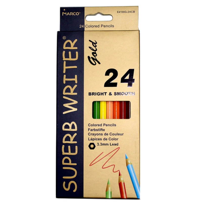 Олівці кольорові Marco Superb Writer Gold 24 кольори E4100G-24CB