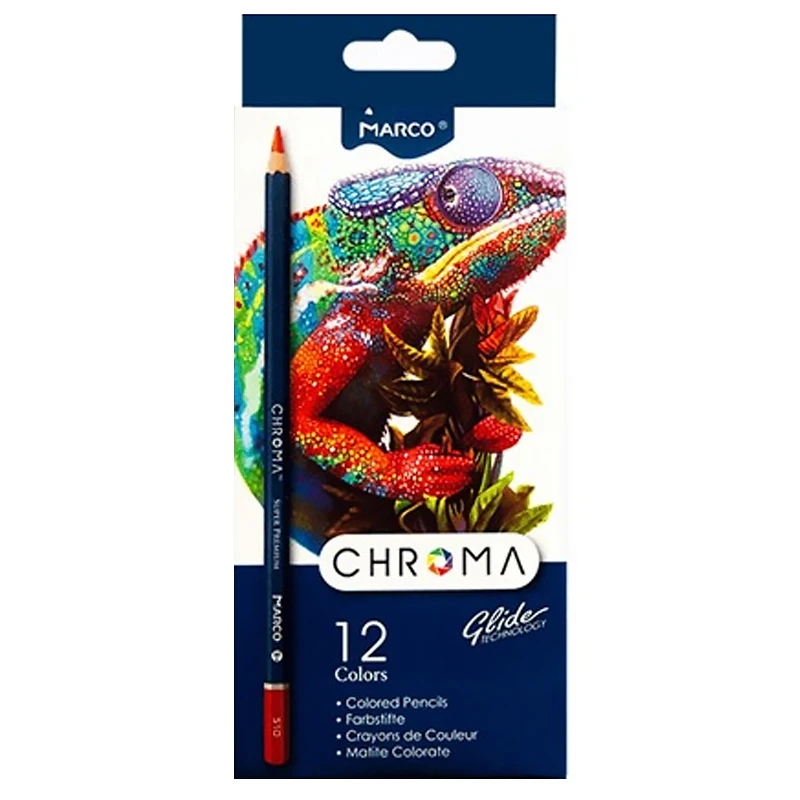 Олівці кольорові Marco Chroma 12 кольорів 8010-12CB