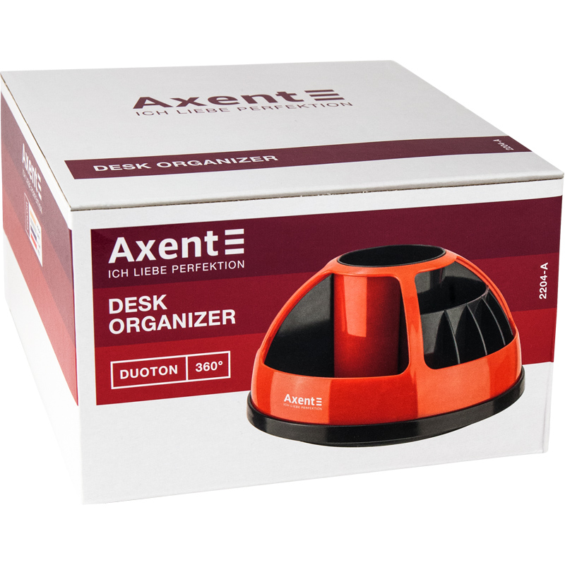 Підставка-органайзер Axent Duoton 2204-42-A, 170x170x120 мм, 11 відділень, персикова. Фото 2