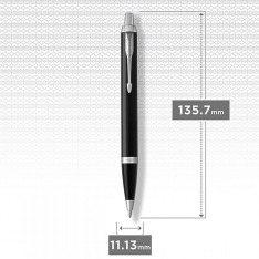 Ручка кулькова Parker IM Black CT BP 22132. Фото 4