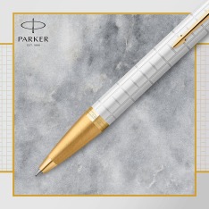 Ручка кулькова Parker IM Premium Pearl GT BP 24732. Фото 3