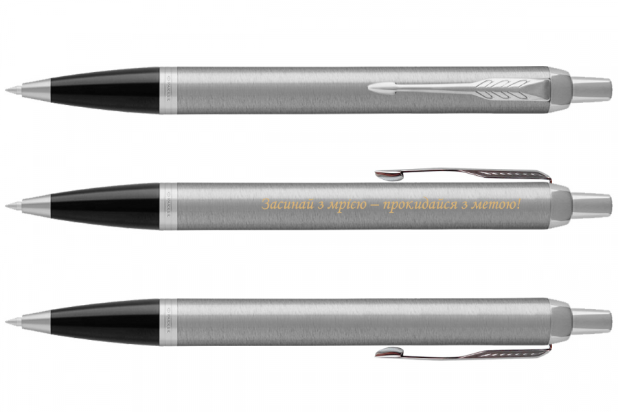 Ручка кулькова Parker IM Stainless Steel CT BP 26232. Фото 5