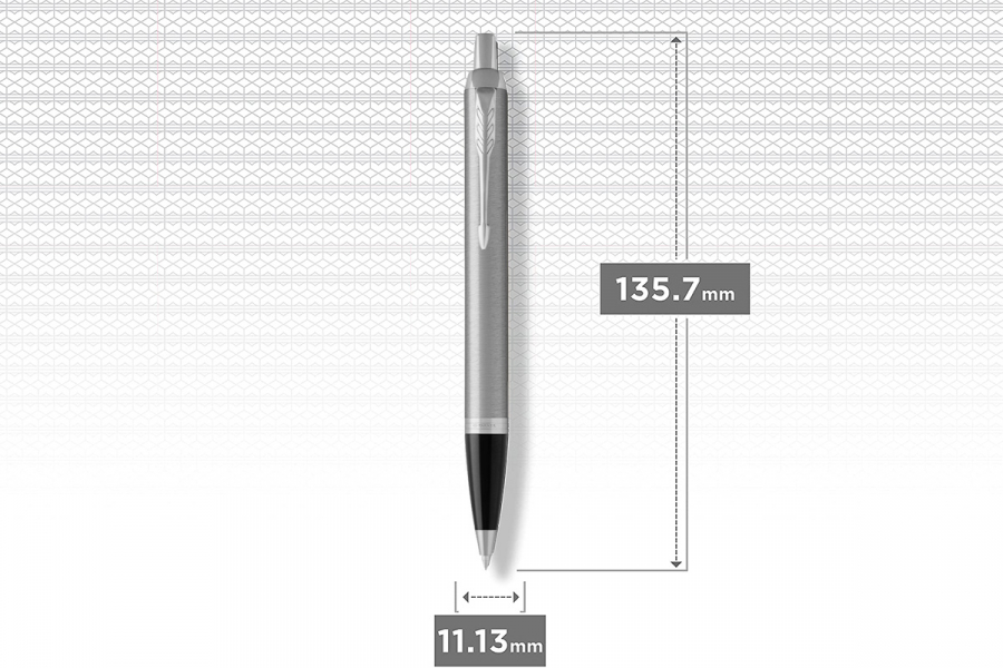 Ручка кулькова Parker IM Stainless Steel CT BP 26232. Фото 4