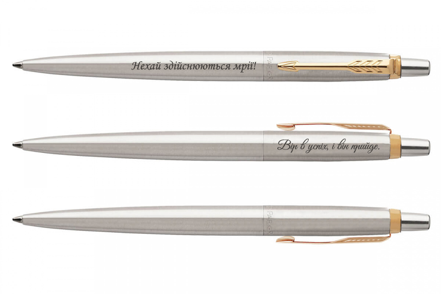 Ручка кулькова Parker JOTTER Stainless Steel GT BP 16032. Фото 5