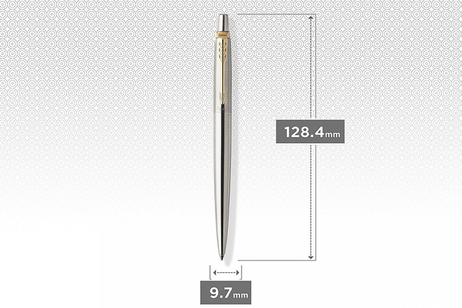 Ручка кулькова Parker JOTTER Stainless Steel GT BP 16032. Фото 6