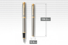 Ручка перова Parker IM Brushed Metal GT FP F 22 211. Фото 5
