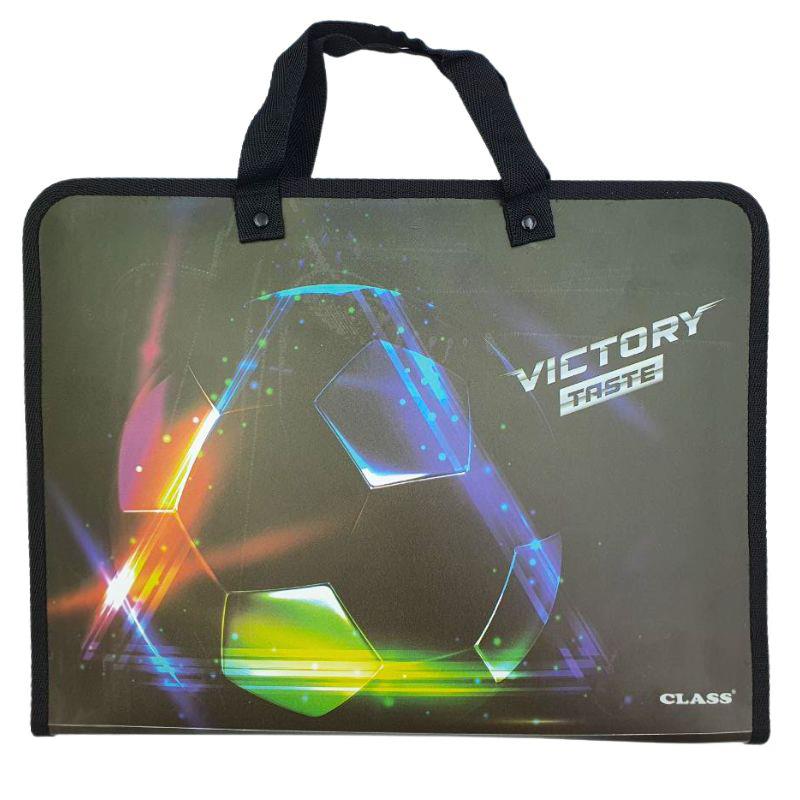 Папка-портфель на блискавці з тканинними ручками Class A4 1 відділення Victory Taste 5634-23C