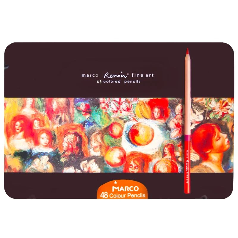 Олівці кольорові Marco Renoir Fine Art 48 кольорів FineArt-48TN