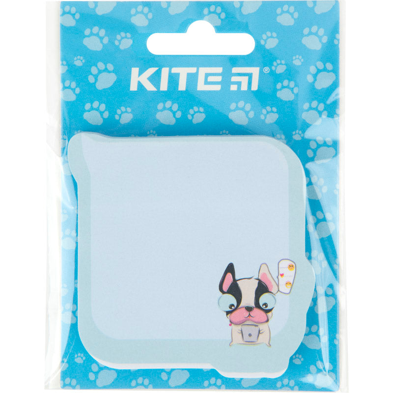 Блок паперу з клейким шаром Kite Chat dog 70х70 мм, 50 аркушів K22-298-4