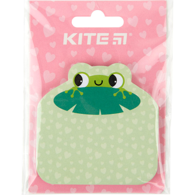 Блок паперу з клейким шаром Kite Froggy 70х70 мм, 50 аркушів K22-298-2