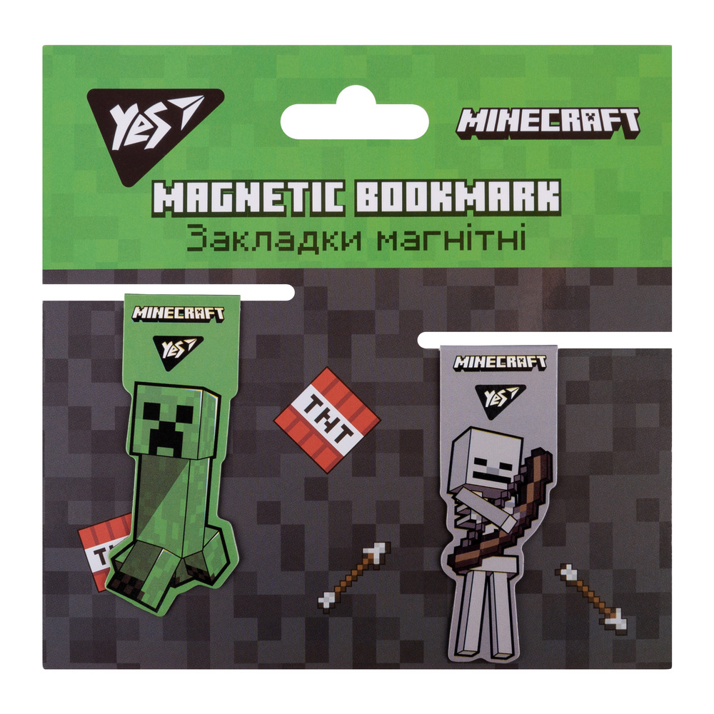 Закладки магнітні Yes Minecraft 2 шт 707828