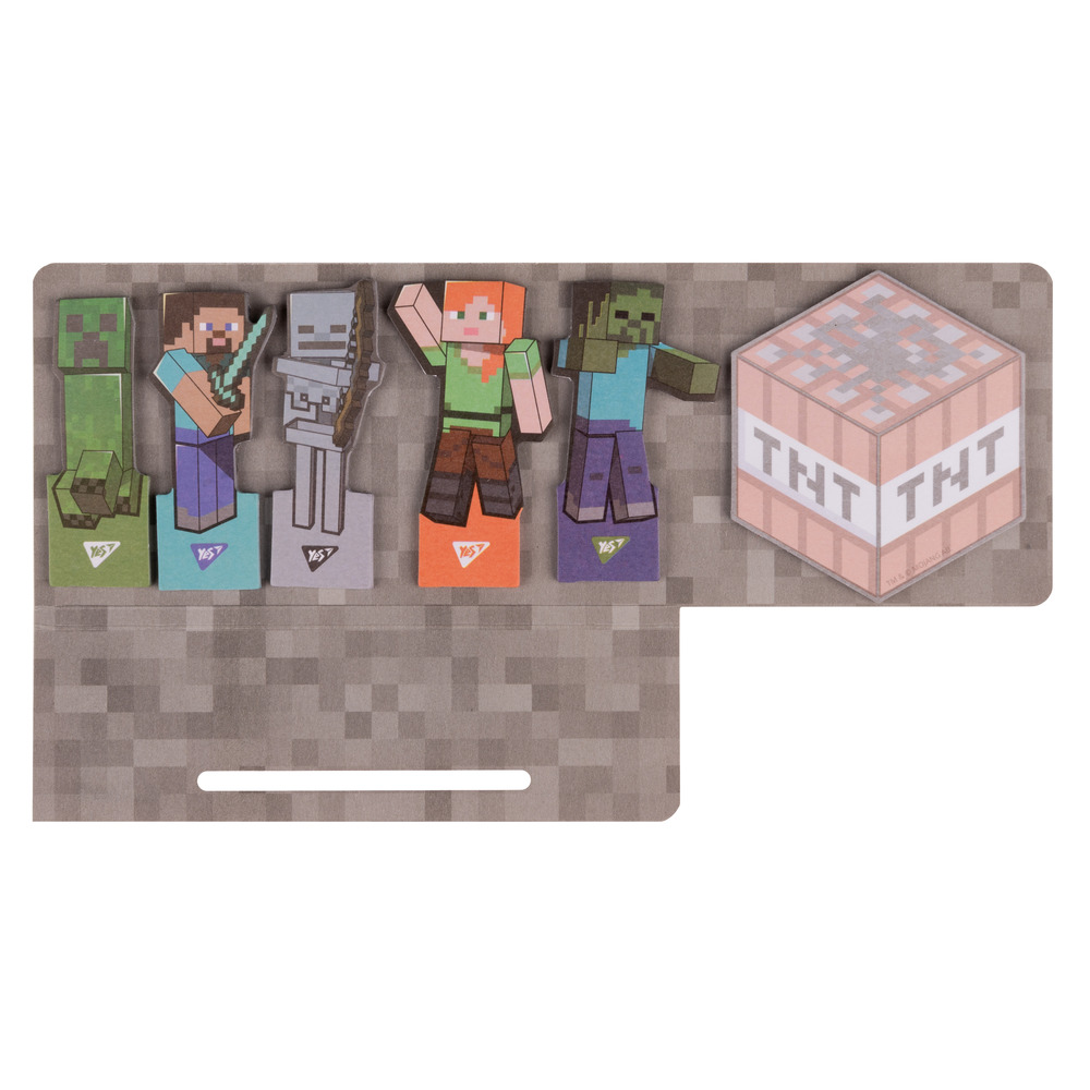 Папір з липким шаром YES в наборі 120 аркушів (6х20) Minecraft 170324. Фото 2