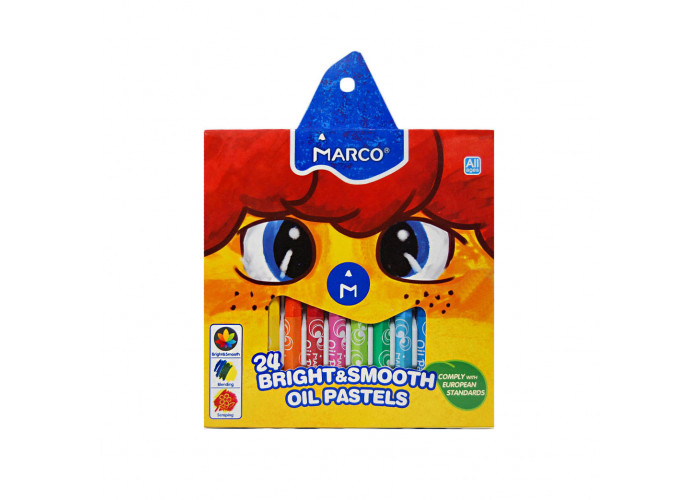 Пастель масляна Marco 24 кольори Bright&Smooth 1100OP-24CB