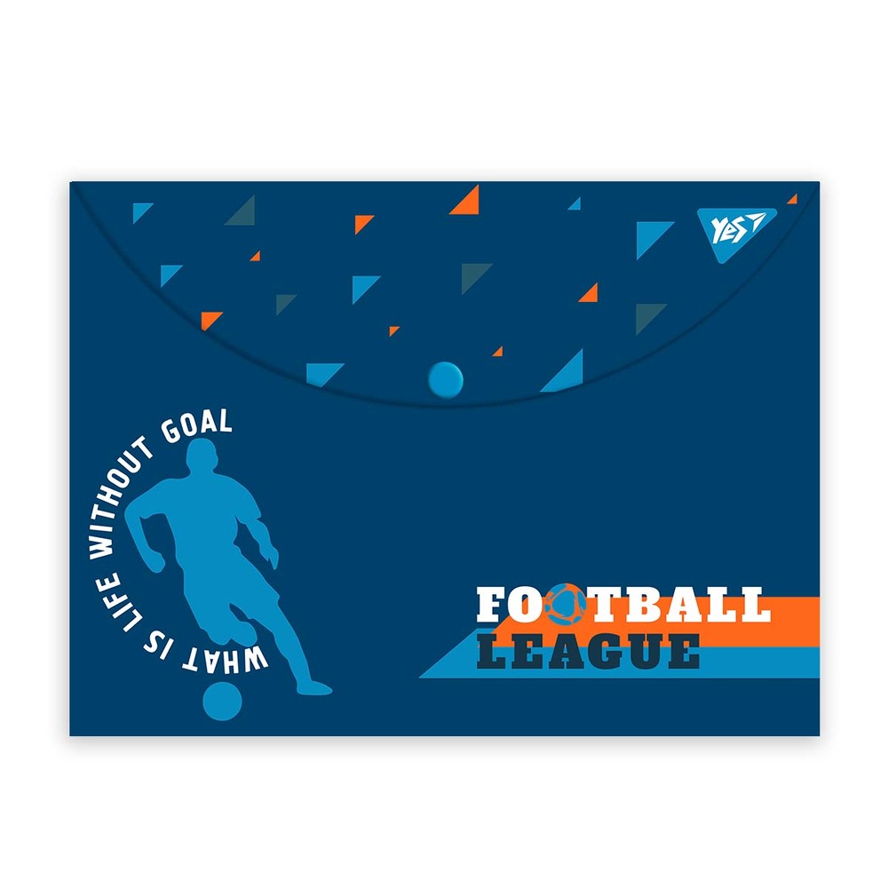 Папка-конверт на кнопці Yes А4 Football 492027