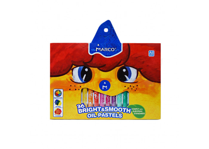 Пастель масляна Marco 36 кольорів Bright&Smooth 1100OP-36CB