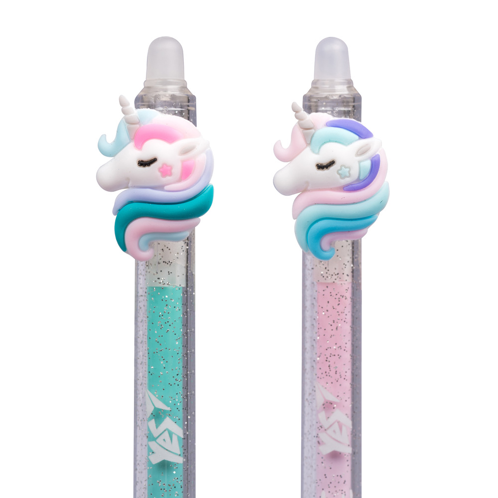 Ручка гелева Yes пиши-стирай Unicorn dreams автоматична 0,5 мм, синя 412011. Фото 5