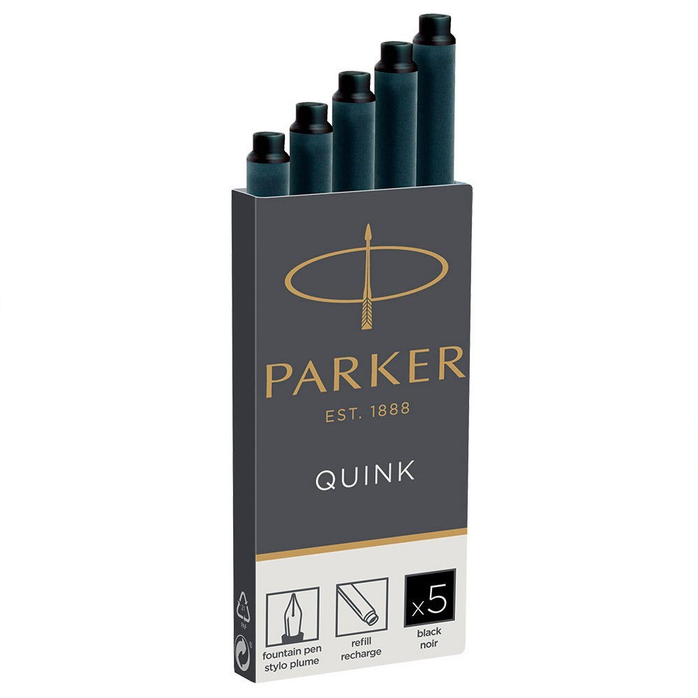 Картриджі Parker Quink чорні великі (5 штук) 11 410BK