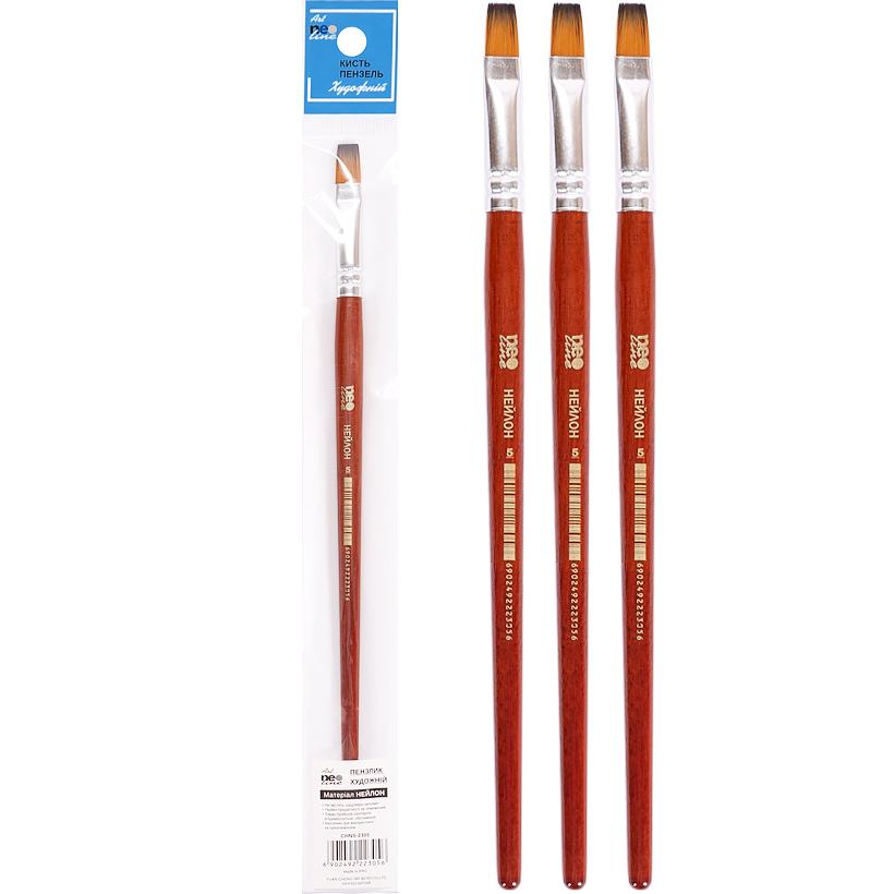 Пензлик Neo Line плоский нейлон №5 2305-BNS