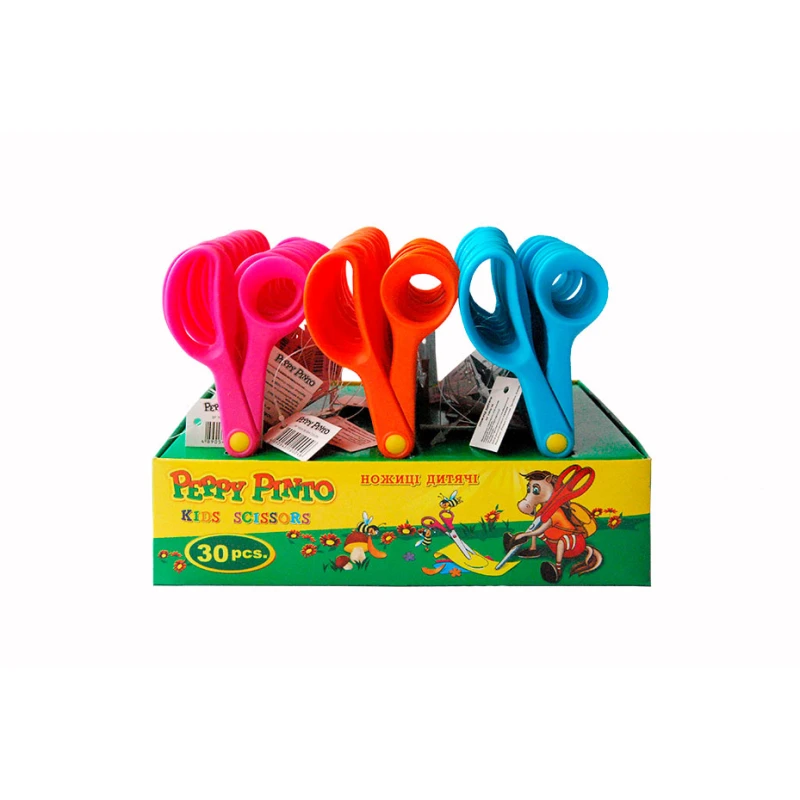 Ножиці дитячі Peppy Pinto в дисплеї 30 шт розмір 13,5см SF1003/30