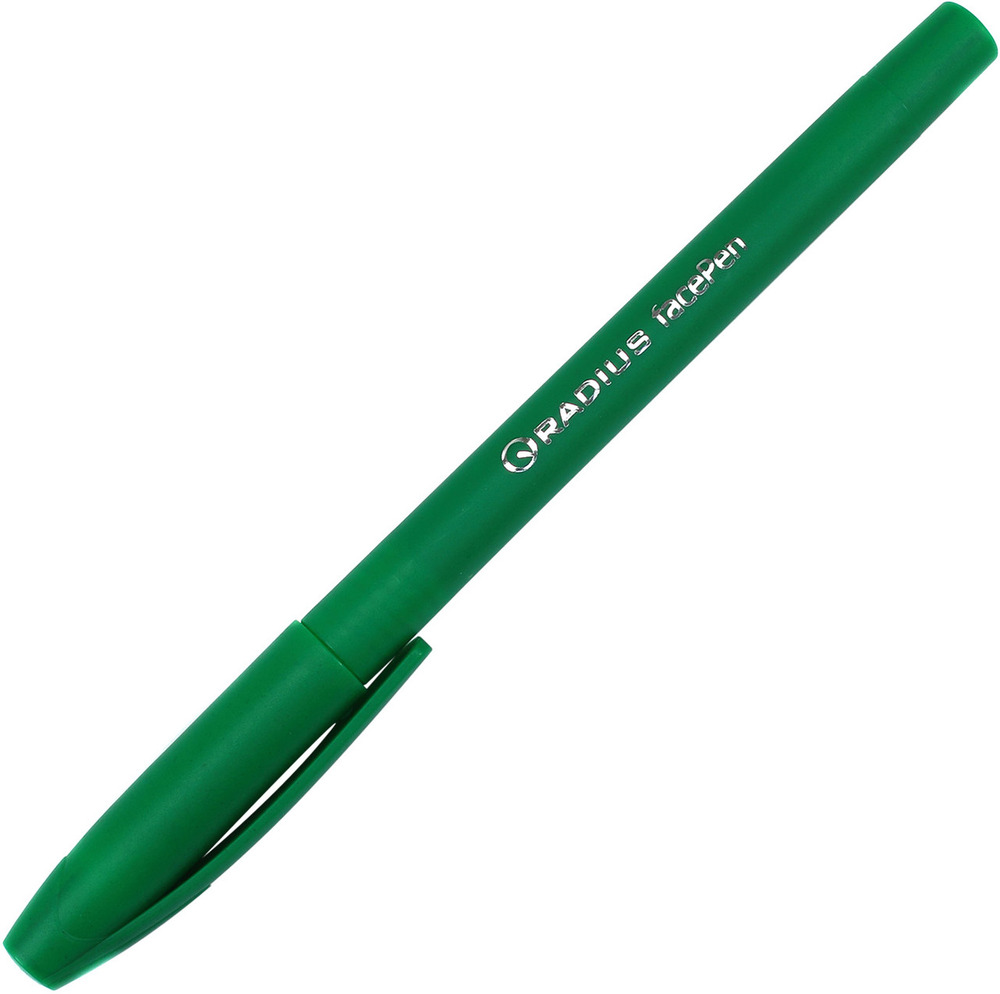 Ручка масляна Radius Face Pen зелений (50 шт). Фото 2