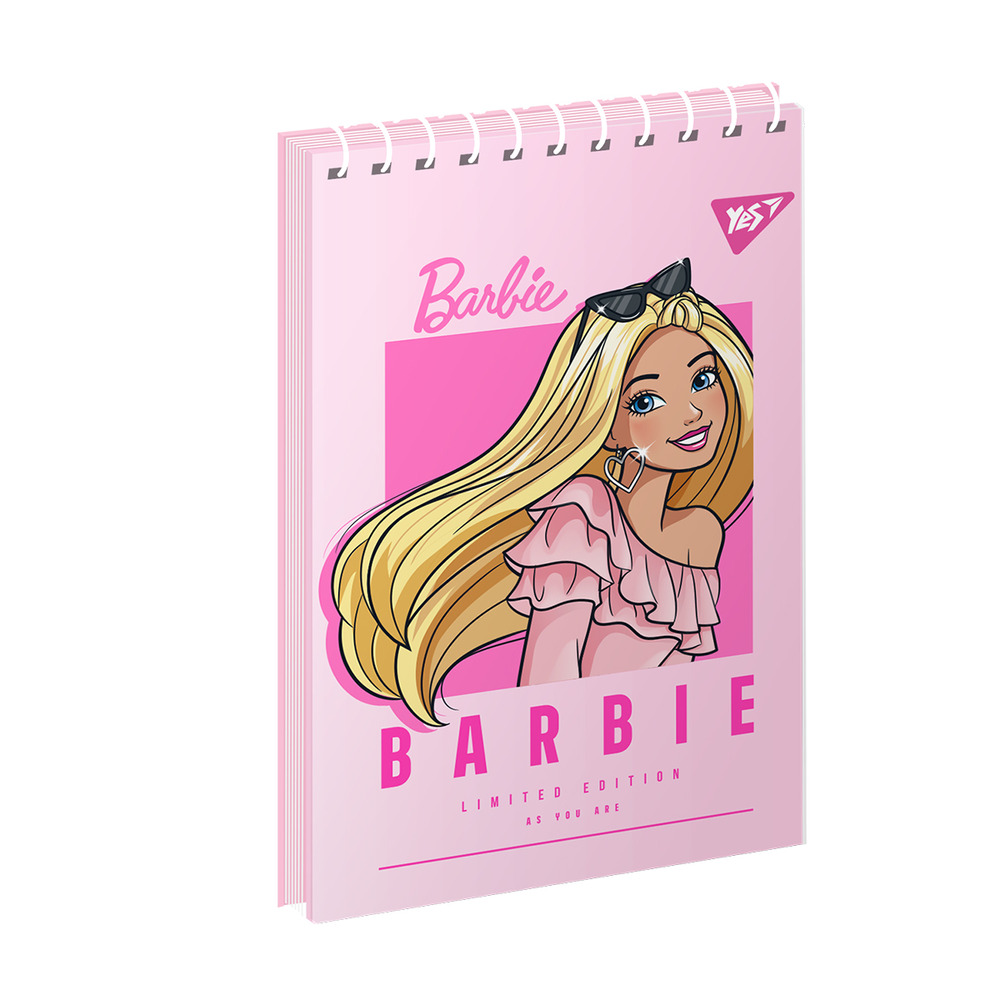 Зошит для записів YES А7 80 аркушів клітинка Barbie 151950