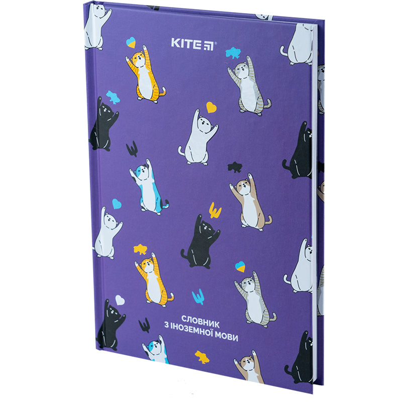 Словник для запису іноземних слів Kite UA Cats А5 60 аркушів K24-407-1. Фото 2