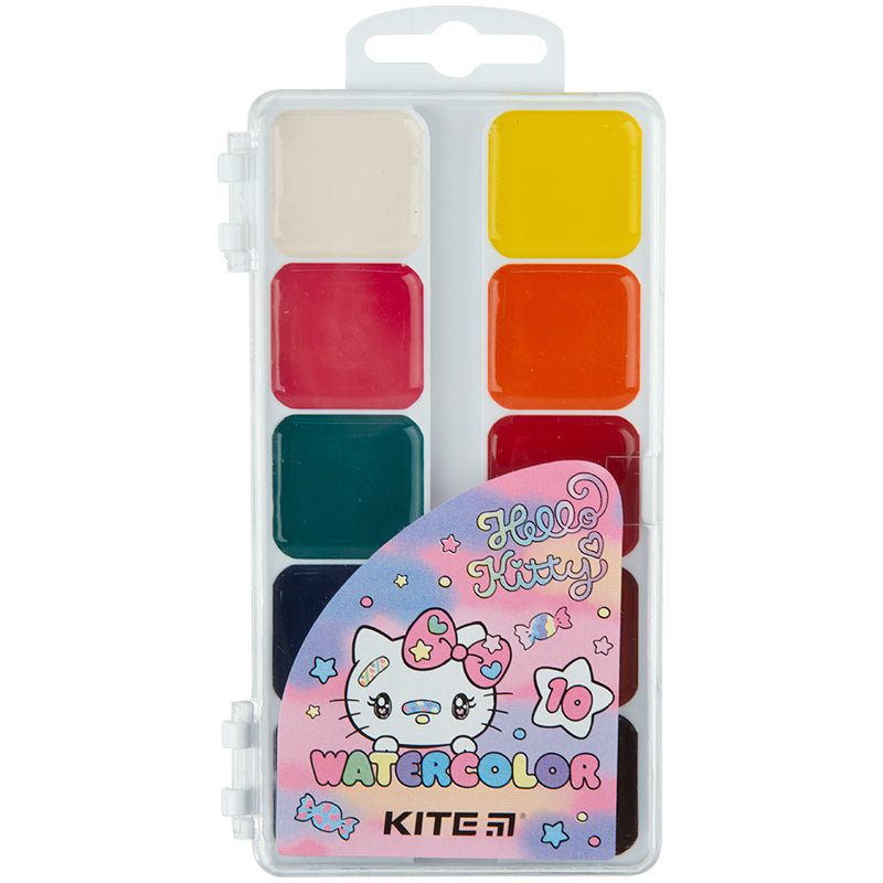 Фарби акварельні Kite Hello Kitty 10 кольорів HK23-060